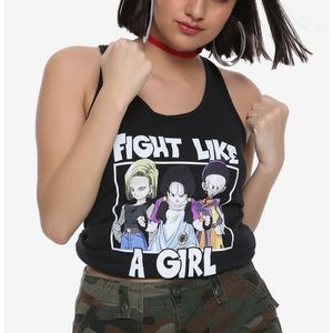 Dragon Ball Z DBZ “Fight Like A Girl” Tank Top